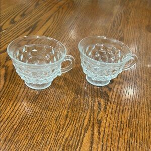 Vintage Fostoria Coffee Cups